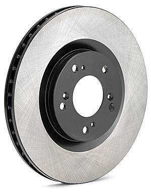 Centric High Carbon Plain 125 Series Cryo Treated Front Rotors - Neon SRT-4